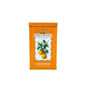 Boîte en fer mini nonnettes à l'orange