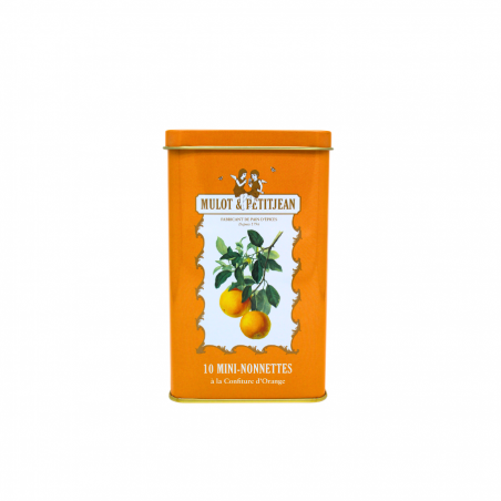 Boîte en fer mini nonnettes à l'orange