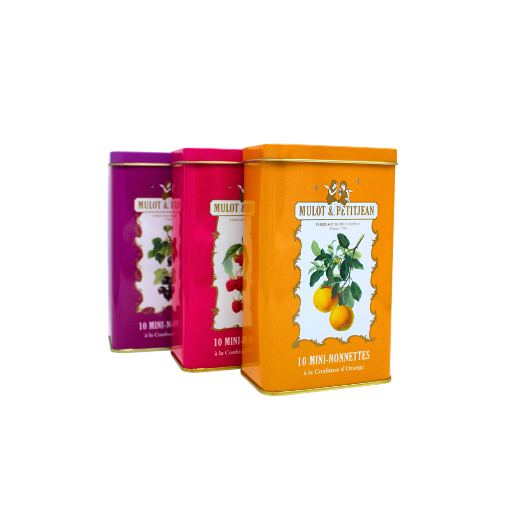 Gamme boîte fer 10 mini nonnettes framboise