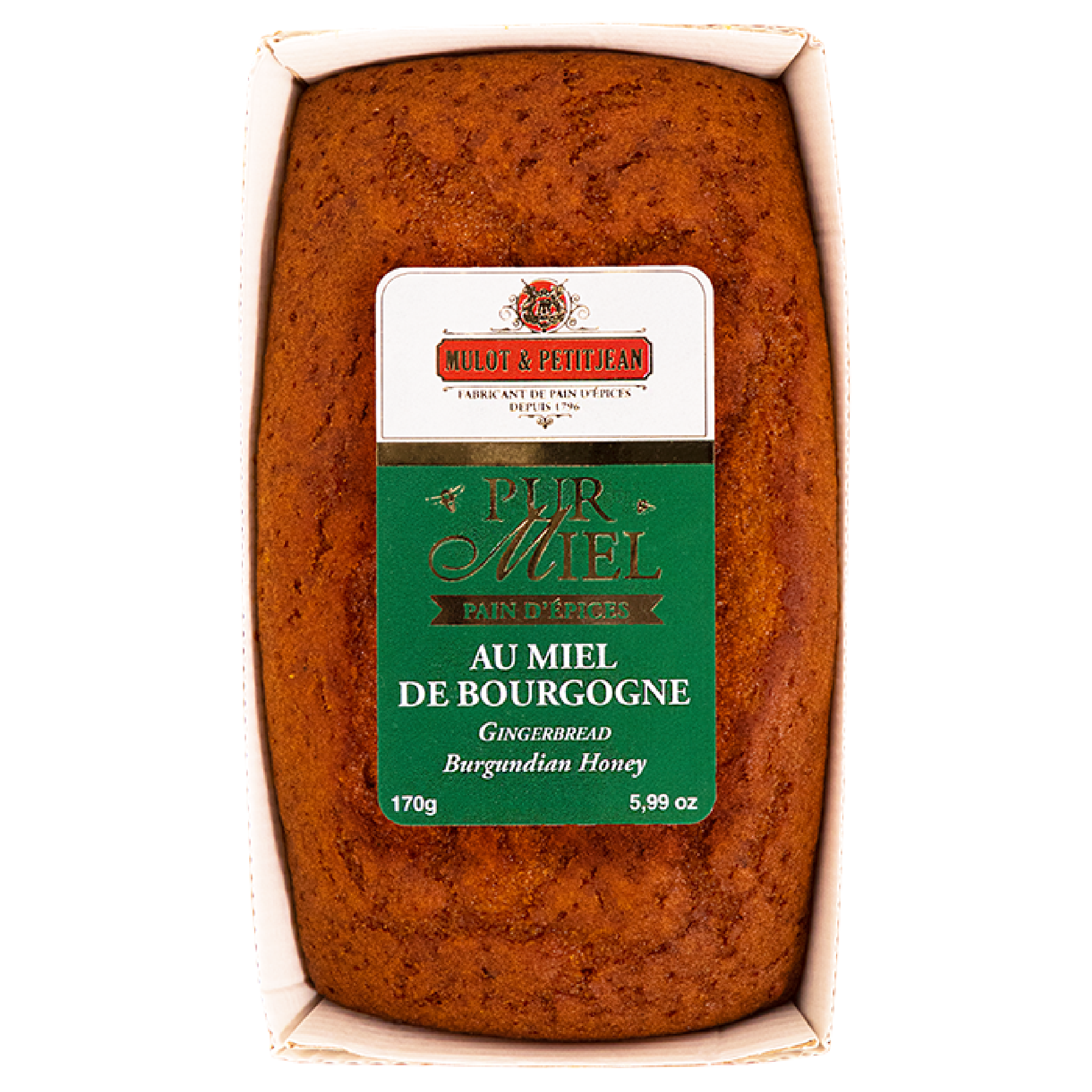 Pain d'épices pur miel de Bourgogne - 170g