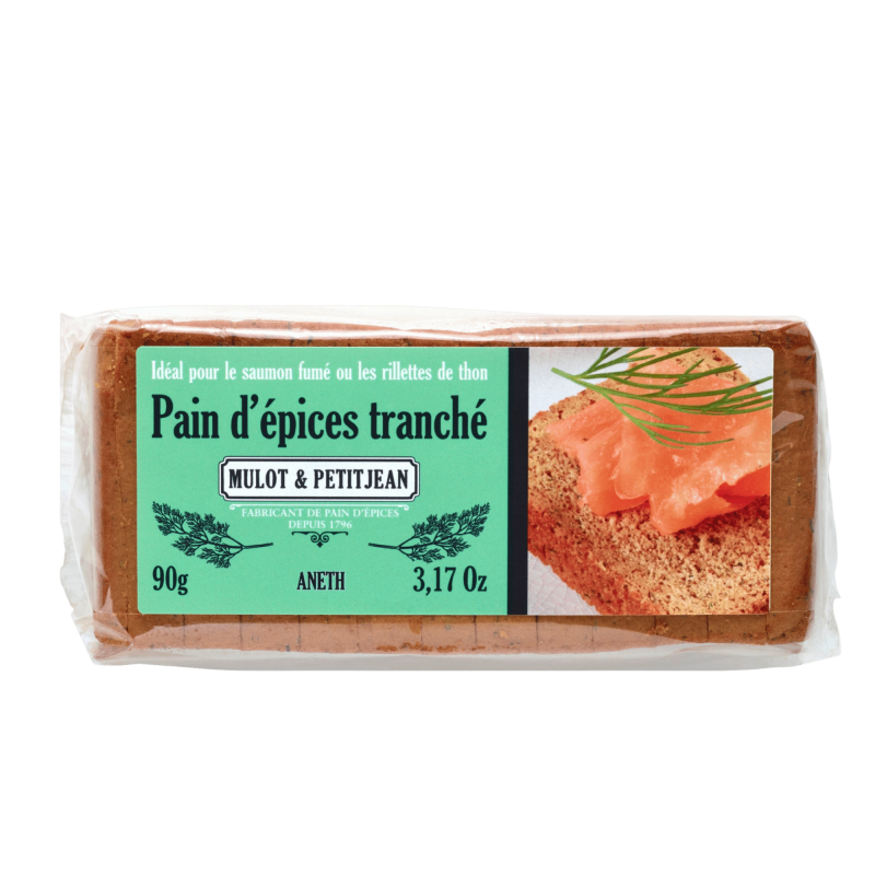 Pain d'épices spécial toast à l'aneth