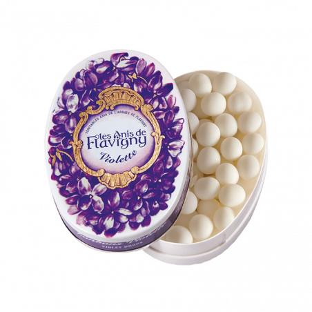 Boîte ovale – Les Anis de Flavigny -Bonbons Violette