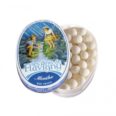Boîte ovale – Les Anis de Flavigny -Bonbons Menthe