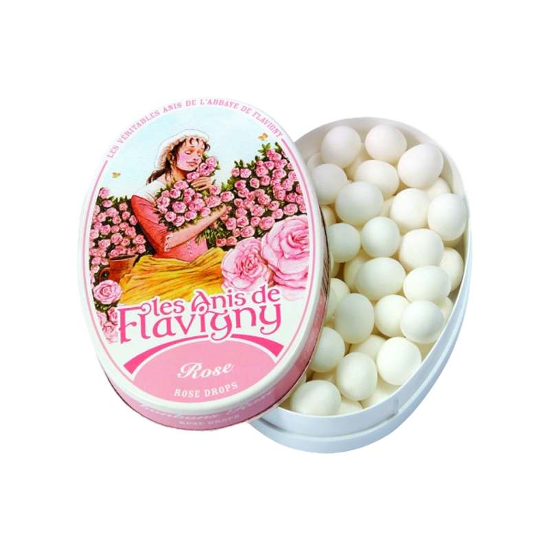 Boîte ovale – Les Anis de Flavigny -Bonbons Rose