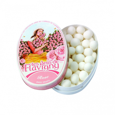 Boîte ovale – Les Anis de Flavigny -Bonbons Rose