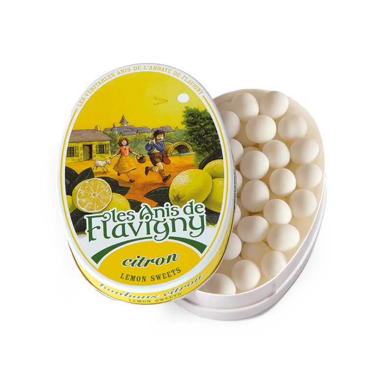 Boîte ovale – Les Anis de Flavigny -Bonbons Citron