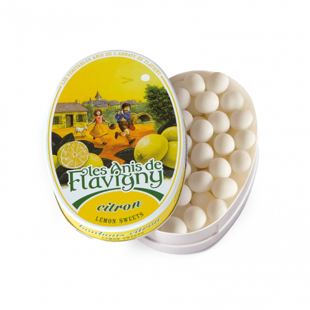 Boîte ovale – Les Anis de Flavigny -Bonbons Citron