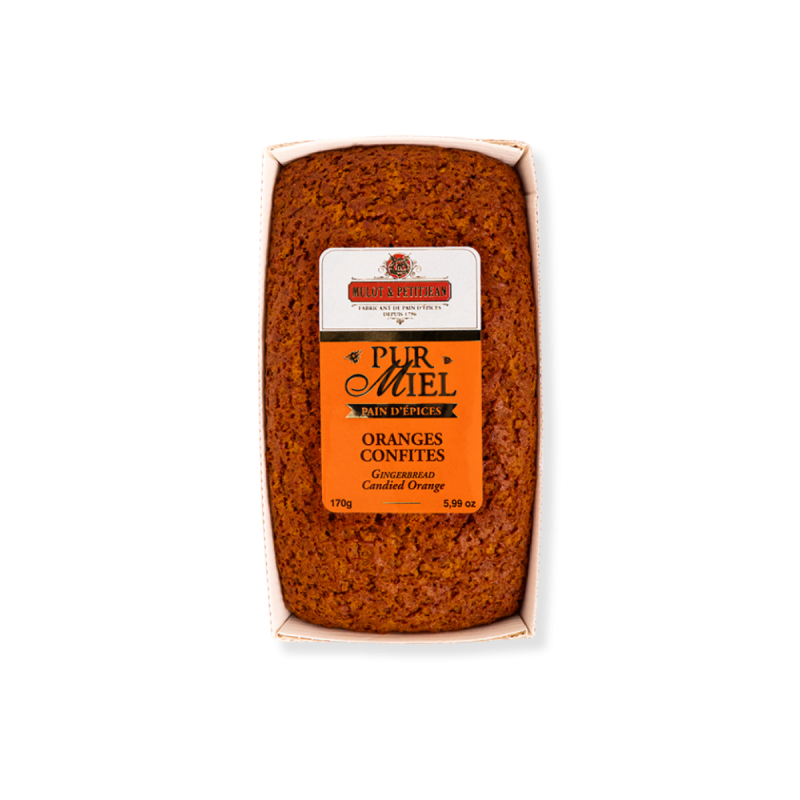 Pain d'épices pur miel oranges confites - 170g