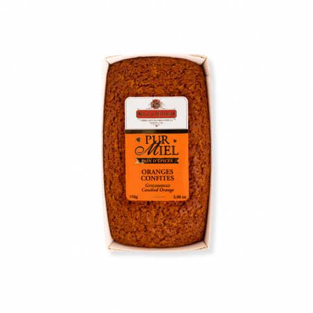Pain d'épices pur miel oranges confites - 170g