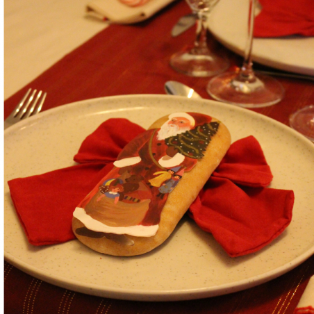 Pain d'épices glacé - Père Noël